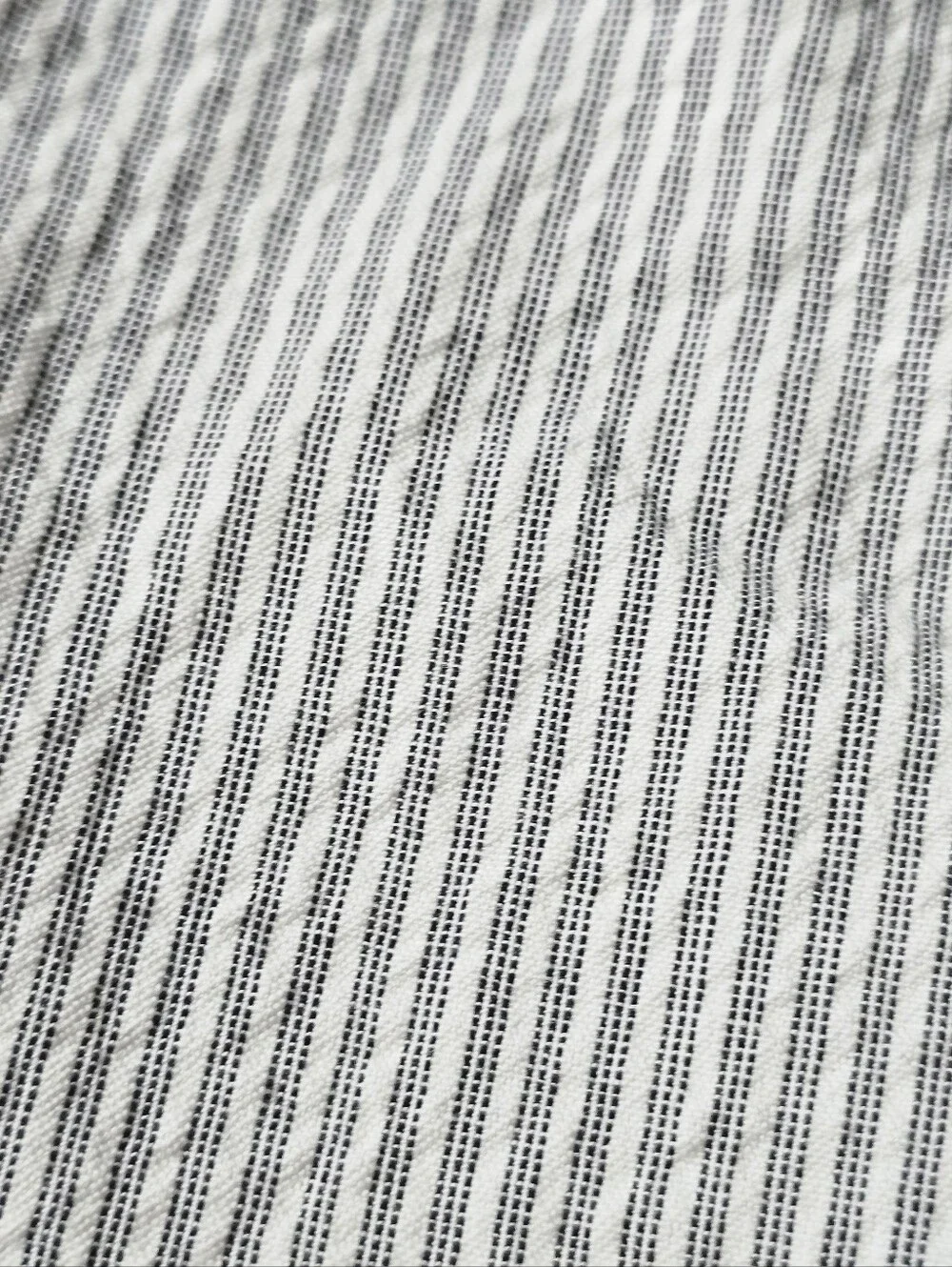 Eileen Fishwer 100% Organic Cotton Puckered Stripe Skirt Size Large